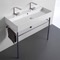 Double Trough Console Sink, 40
